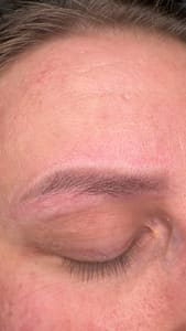 Eyebrow Tattoo result by Permanent MakeUp by face maker Iryna Piddubna in Park Ridge, IL