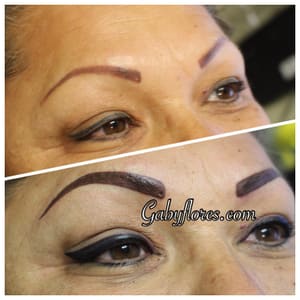 Eyebrow Tattoo result by Permanent Makeup By Gaby in Clovis, CA