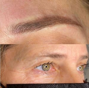 Eyebrow Tattoo result by Permanent Makeup by Hanna Semenova – Brows, Lips, Eyeliner in Novato, CA