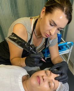 Eyebrow Tattoo result by Permanent Makeup by IRINA Smith in Palm Desert, CA