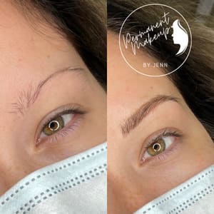 Eyebrow Tattoo result by Permanent Makeup by Jenn, LLC in Ashland, KY