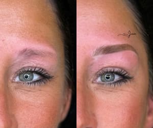 Eyebrow Tattoo result by Permanent Makeup by Jenn, LLC in Ashland, KY