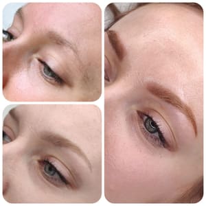 Eyebrow Tattoo result by Permanent makeup by Jessica Arthur in Bloomington, IN