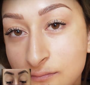 Eyebrow Tattoo result by Permanent Makeup by kassandra in Rialto, CA