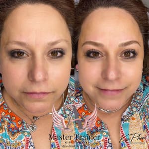 Eyebrow Tattoo result by Permanent Makeup by Kim Phan in Houston, TX