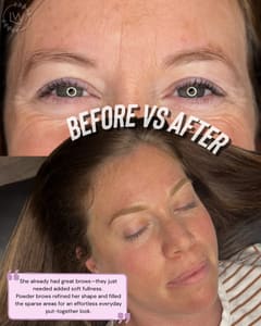 Eyebrow Tattoo result by Permanent Makeup by Lauren in Oklahoma City, OK