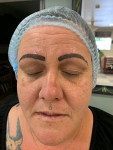Eyebrow Tattoo result by Permanent makeup by Mark Nealey in Paso Robles, CA