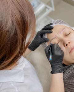 Eyebrow Tattoo result by Permanent Makeup by Nargiza in Carmichael, CA
