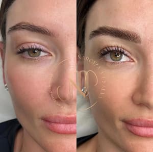 Eyebrow Tattoo result by Permanent Makeup by Nargiza in Carmichael, CA