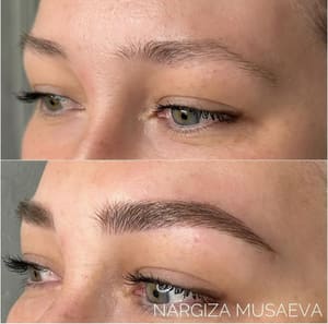 Eyebrow Tattoo result by Permanent Makeup by Nargiza in Carmichael, CA