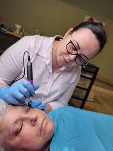 Eyebrow Tattoo result by Permanent Makeup by Oksana LLC in Greenville, NC
