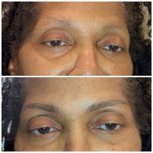 Eyebrow Tattoo result by Permanent Makeup by Oksana LLC in Greenville, NC