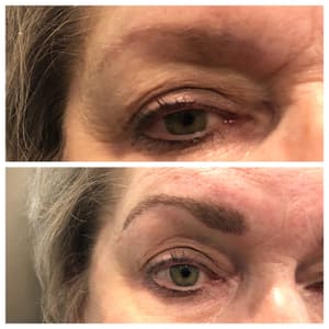 Eyebrow Tattoo result by Permanent Makeup By Pam Snyder in Snyder, TX