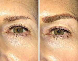 Eyebrow Tattoo result by Permanent Makeup By Pam Snyder in Snyder, TX
