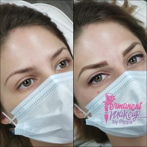 Eyebrow Tattoo result by Permanent Makeup by Pippa in Bossier City, LA