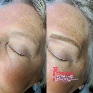 Eyebrow Tattoo result by Permanent Makeup by Pippa in Bossier City, LA