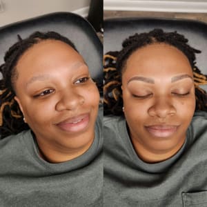 Eyebrow Tattoo result by Permanent Makeup by Pippa in Bossier City, LA