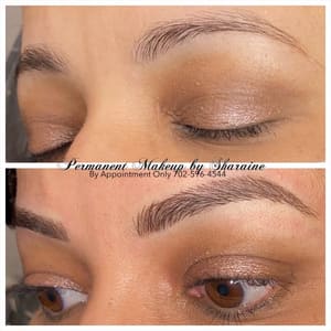 Eyebrow Tattoo result by Permanent Makeup by Sharaine in Henderson, NV