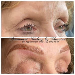 Eyebrow Tattoo result by Permanent Makeup by Sharaine in Henderson, NV
