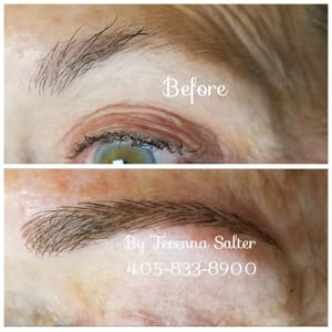 Eyebrow Tattoo result by Permanent Makeup By Terenna in Oklahoma City, OK