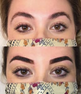 Eyebrow Tattoo result by Permanent Makeup & Hair Salon in Saratoga Springs, UT
