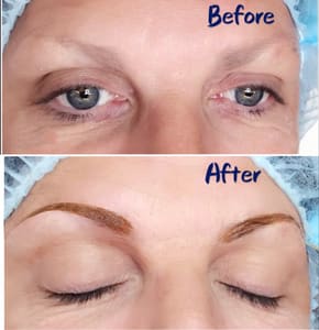 Eyebrow Tattoo result by Permanent makeup Lan in St Augustine, FL