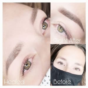 Eyebrow Tattoo result by Permanent Makeup of Salt Lake City in Murray, UT