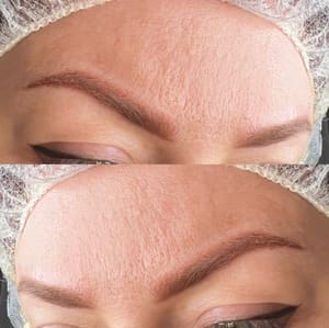 Eyebrow Tattoo result by Permanent makeup & skin rejuvenation by Olena’s Beauty in Spring in Spring, TX