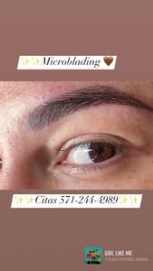Eyebrow Tattoo result by Permanent Makeup & Skincare by Sandra Reyna in Springfield, VA