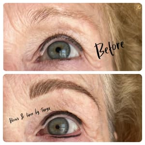Eyebrow Tattoo result by Permanent Makeup & Skincare by Tanya in Palm Desert, CA