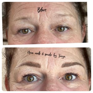 Eyebrow Tattoo result by Permanent Makeup & Skincare by Tanya in Palm Desert, CA