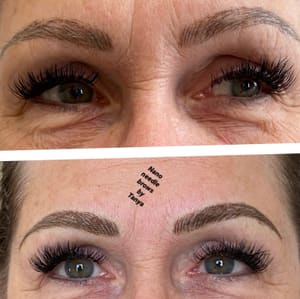 Eyebrow Tattoo result by Permanent Makeup & Skincare by Tanya in Palm Desert, CA