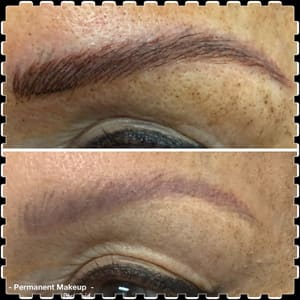 Eyebrow Tattoo result by Permanent Makeup Studio in Blue Jay, CA