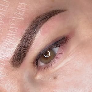 Eyebrow Tattoo result by Permanent Makeup & Tattoo by Studio PrimaVera in Roswell, GA