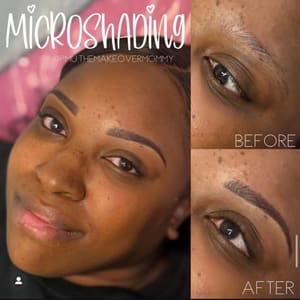 Eyebrow Tattoo result by Permanent Makeup with The Makeover Mommy, Folsom, CA. (by Porsche Ray) in Folsom, CA