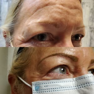 Eyebrow Tattoo result by Permanently Beautiful Solutions in Huntington Beach, CA