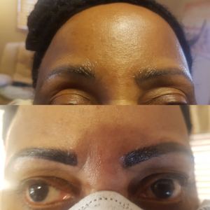 Eyebrow Tattoo result by Permanently Beautiful Solutions in Lancaster, CA