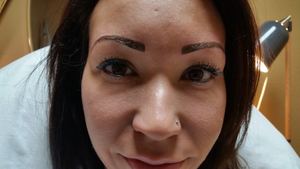 Eyebrow Tattoo result by Permanently Beautiful Solutions in Lancaster, CA
