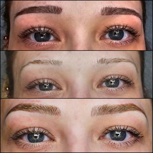 Eyebrow Tattoo result by Phd. Brows Boutique in Midland, TX