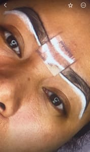 Eyebrow Tattoo result by PheeBrows Beauty Bar in Lewisville, TX