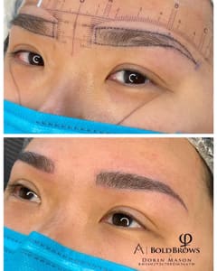 Eyebrow Tattoo result by Phi Maker Loft Lash & Brow in Clarksville, MD