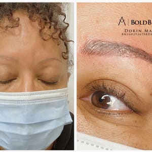 Eyebrow Tattoo result by Phi Maker Loft Lash & Brow in Clarksville, MD