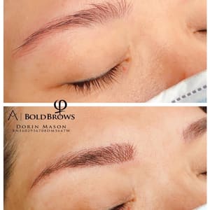 Eyebrow Tattoo result by Phi Maker Loft Lash & Brow in Clarksville, MD