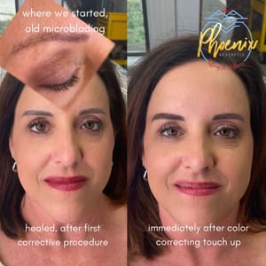 Eyebrow Tattoo result by PhoAesth in Oklahoma City, OK