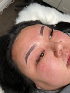 Eyebrow Tattoo result by Pillowtalk Beauty in Eau Claire, WI