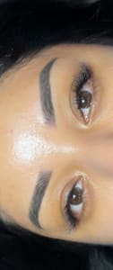 Eyebrow Tattoo result by Pink Bella Vie Facial Studio in Spring, TX