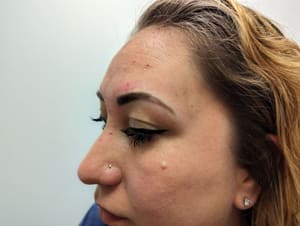 Eyebrow Tattoo result by Pink Velvet Salon in Round Rock, TX