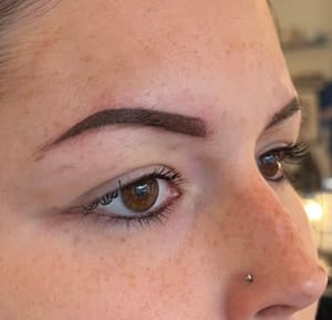 Eyebrow Tattoo result by Pins & Needles Permanent Makeup by Adelena in Lynchburg, VA