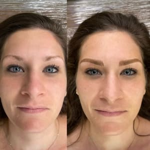 Eyebrow Tattoo result by Pinup Ink by Kati in Milwaukee, WI