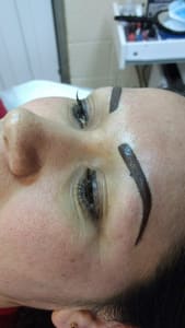 Eyebrow Tattoo result by PL Cosmetic Arts Institute in West Jordan, UT